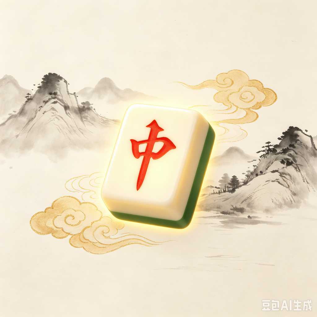 pastel color mahjong tiles